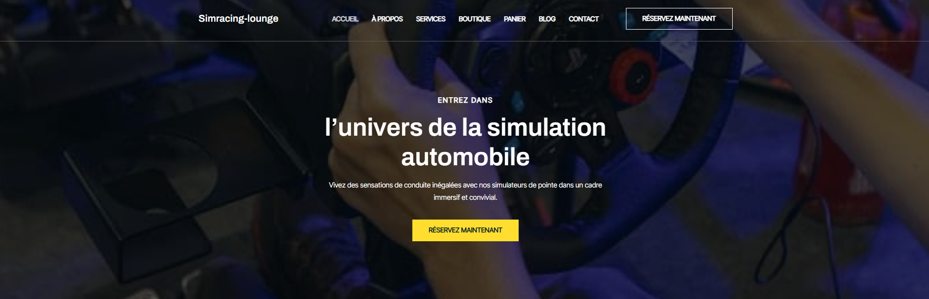 Site web salle simracing 